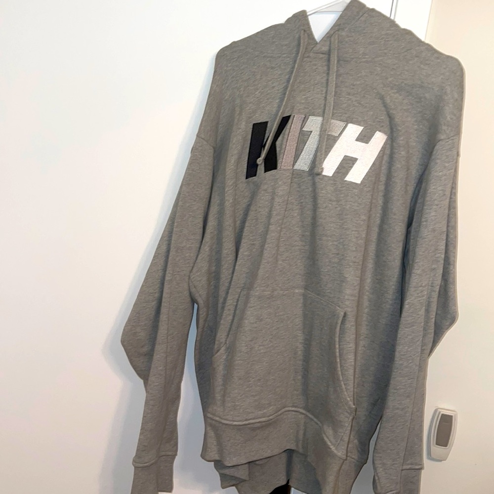 Kith cool grey hoodie